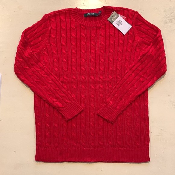 Lauren Ralph Lauren Sweaters - Lauren Ralph Lauren Crewneck Cable Knit Cotton Ladies Sweater NWT